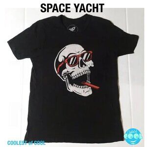 Rare Space Yacht raver Skull T-Shirt Men's Large DJ Shirt  LA Limited EDM rave